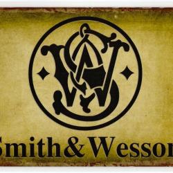 PLAQUE METAL Publicité smith et Wesson