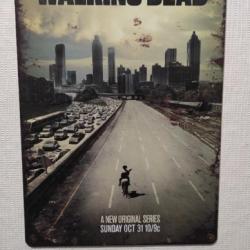 PLAQUE METAL VIEILLIE THE WALKIND DEAD