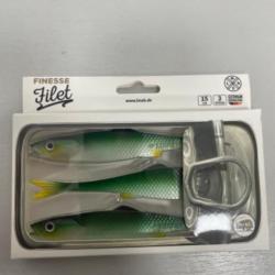 !! LEURRE LMAB FINESSE FILET 15cm COL GREEN SHINER