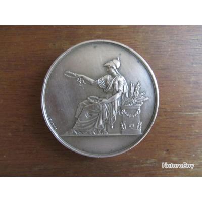 Médaille Française 1869 – Cours D'adultes Brenet Attribuée Darnaud – Argent