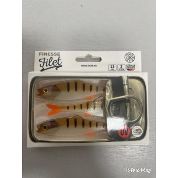 !! LEURRE LMAB FINESSE FILET 11cm COL PERCH