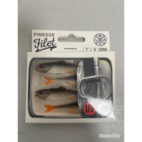 !! LEURRE LMAB FINESSE FILET 7cm COL ROACH