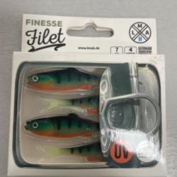 !! LEURRE LMAB FINESSE FILET 7cm COL FIRETIGER