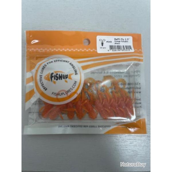 !! LEURRE FISHUP BAFFI FLY 1.5' COL ORANGE PUMPKIN BLACK