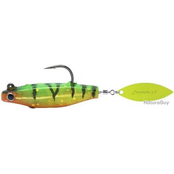 Leurre Souple Hyperlastics Dartspin Pro Interne Weight 2 - 14G FIRE TIGER CHARTREUSE