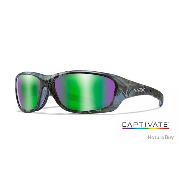 Lunette Wiley X Gravity Captivate Green Mirror Kryptek Neptune Frame