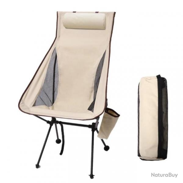 Chaise de camping pliante portable Lgre Sige de Pche Extrieur Camping