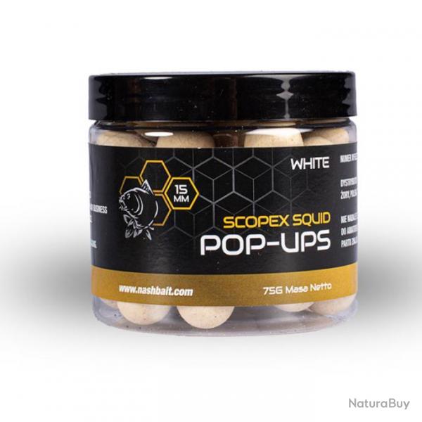 Pop Up NASH Scopex Squid 15mm 75g White