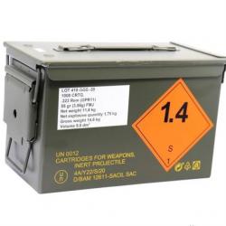 Casse de munition vides parfait état joints nickel. 30x22x18.