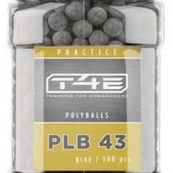 BTE 500 BILLES SYNTHETIQUES PLINKING T4E PRACTICE PLB CAL. .43