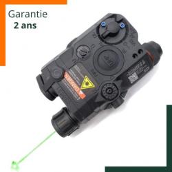 Lampe laser infrarouge 9 modes - Laser vert - Rail de 20 mm - Noir - Garantie 2 ans