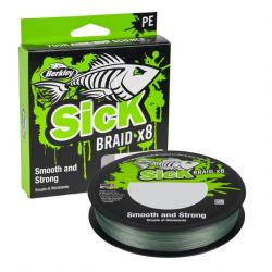 Tresse Berkley Sick Braid Moss Green 150m 150m 5,4Kg 0,06mm Moss Green