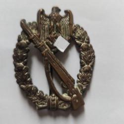 INSIGNE D' INFANTERIE" classe argent "infanterie Sturmabzeichen" WW2 / III REICH