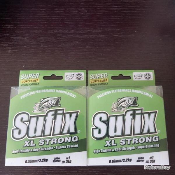 Nylon Sufix XL STRONG 0.16mm 300M X2 super copolymer