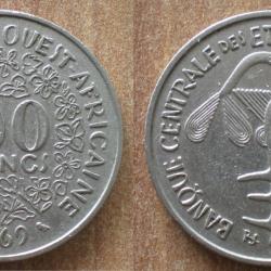 Afrique de l Ouest 100 Francs 1969 Piece Union Monetaire