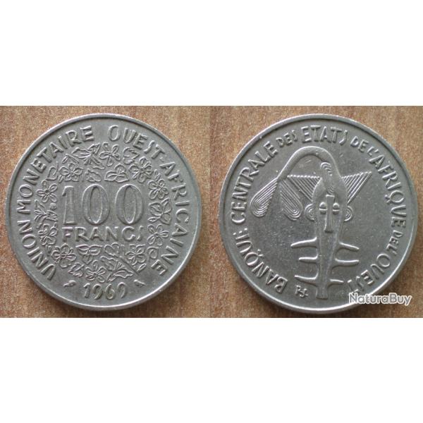 Afrique de l Ouest 100 Francs 1969 Piece Union Monetaire