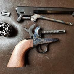Revolver PN à percussion PIETTA (Colt) Navy 1851 calibre .44 --tout acier--