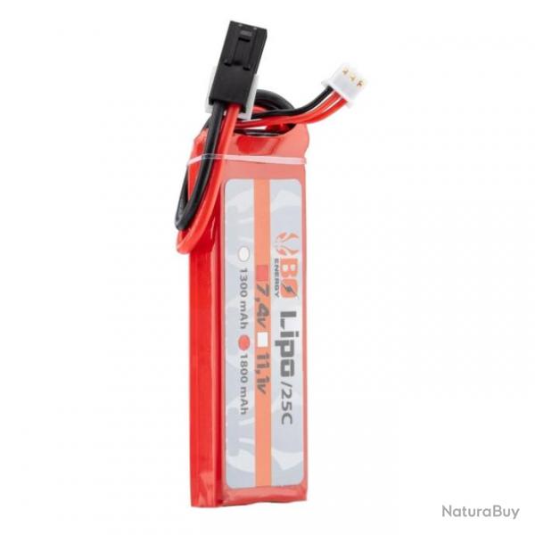 1 stick batterie Lipo 2S 7.4V 25C - 1800 mAh