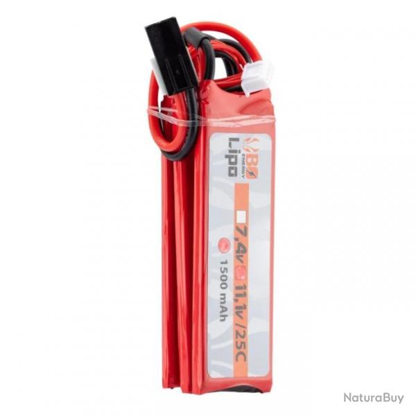 3 sticks batterie Lipo 3S 11.1V 25C - 1500 mAh