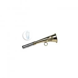 Corne d'appel Januel en Laiton décor sanglier - 16 cm / Sous blister
