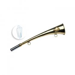 Corne d'appel Januel en Laiton décor sanglier - 25 cm / Sous blister