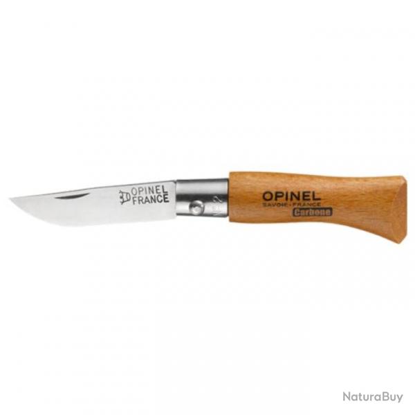 Couteau de poche Opinel Tradition Carbone - N8 / 8 cm