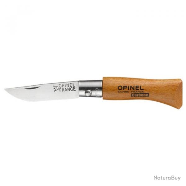 Couteau de poche Opinel Tradition Carbone - N2 / 8 cm