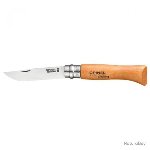 Couteau de poche Opinel Tradition Carbone - N8 / 19,5 cm