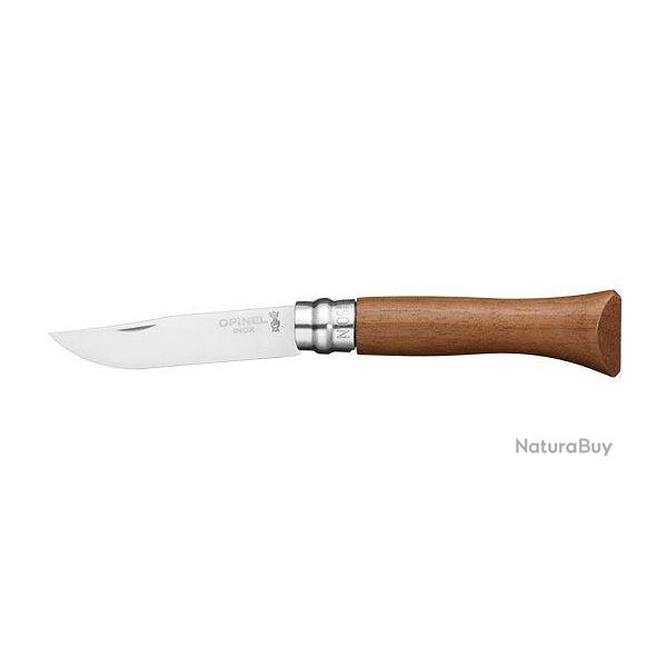 Couteau de poche Opinel Tradition Lx Inox - N6 / 7 cm / Noyer