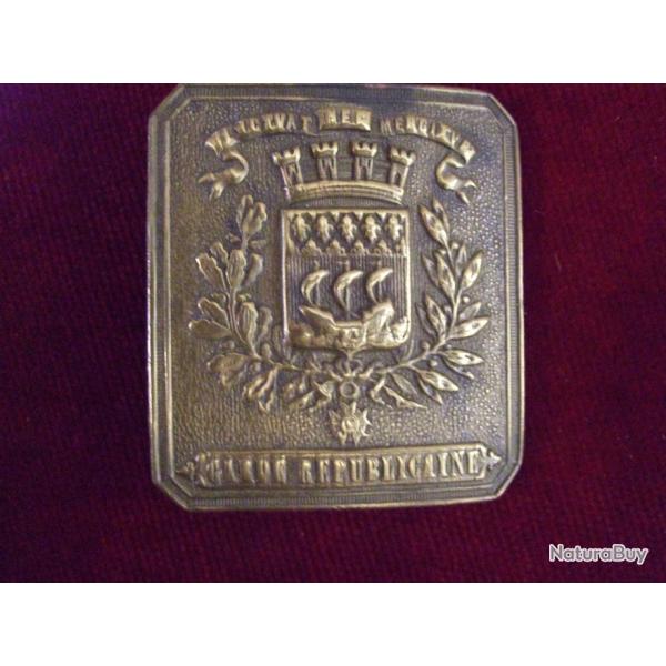 Plaque de ceinturon de la GRP .LOT N10 .( collection ) .