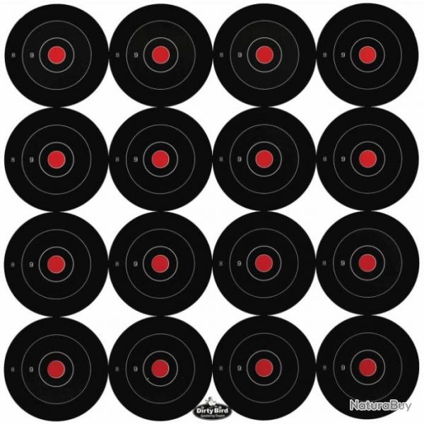 Lot de 172 cibles 3'' ractives Dirty Bird