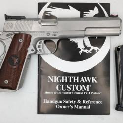 PISTOLET NIGHTHAWK CUSTOM HEINIE LONGSLIDE INOX 45 ACP