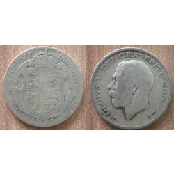 Royaume Uni Demi Crown 1920 Argent Half Crown Roi Georges 5 Piece Pound Pounds