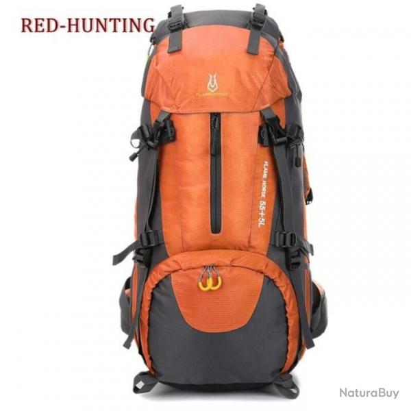 Sac a Dos TREKKING 60L Couleur ORANGE