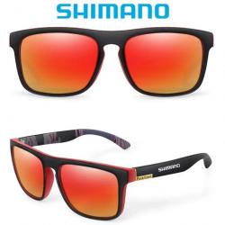 Shimano Lunettes Soleil Polarisées Unisexe Protection UV 400 Chasse Pêche Plein Air Confortable Golf
