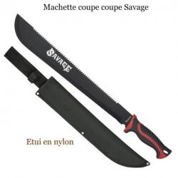 ***Machette coupe coupe Savage avec scie sur le dos de la lame : tres efficace