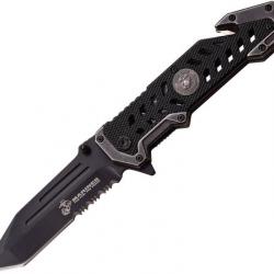 Couteau de poche LINERLOCK A/O 1052BK US Marine Corps Noir