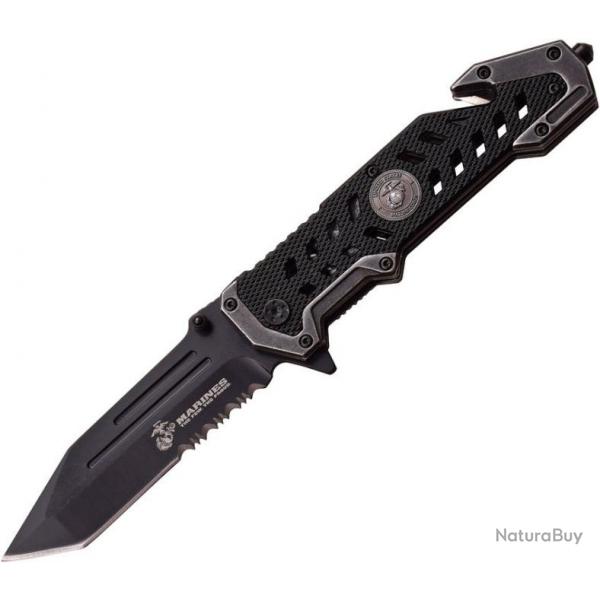 Couteau de poche LINERLOCK A/O 1052BK US Marine Corps Noir