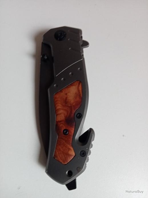 Couteau Pliant Militaire De Camping - Acier Survie - Poche Portable - Style Rétro - Neuf