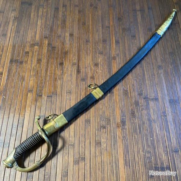 SABRE FRANAIS D'OFFICIER D'INFANTERIE MODLE 1821 LAME GRAVE