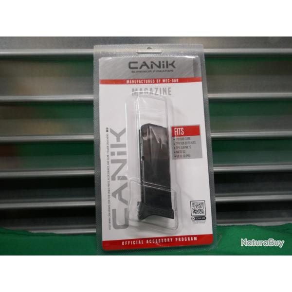 chargeur CANIK 9mm de TP9 12 cartouches