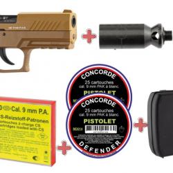 Pistolet d'alarme Sig Sauer P320 - Cal. 9mm PAK FDE