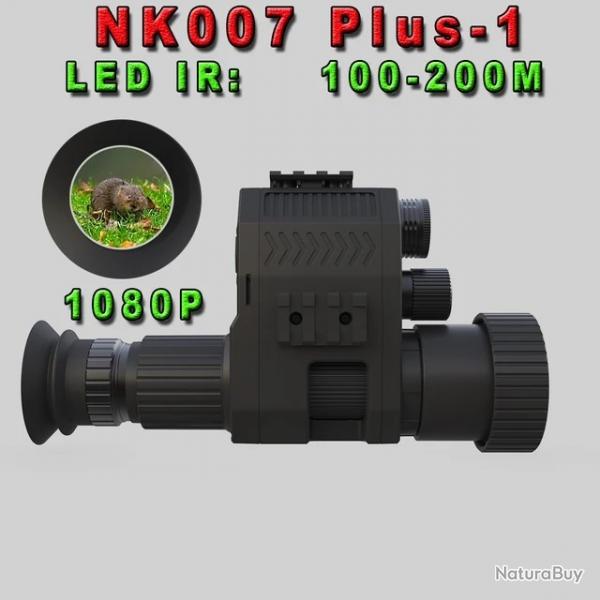 Monoculaire de Vision Nocturne Numrique de Chasse HD1080P Laser Statique NK007 Plus LED IR