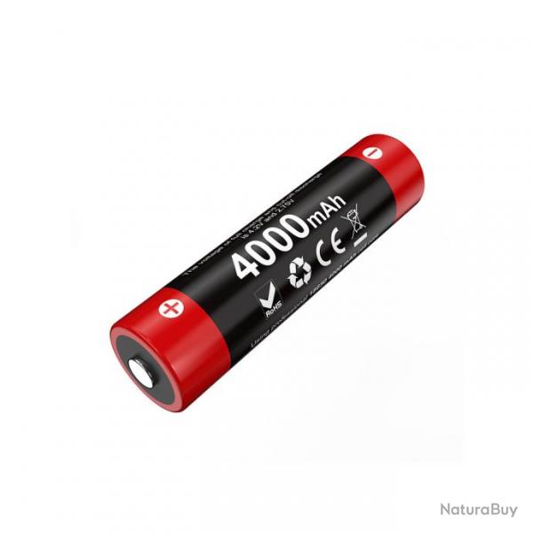 Batterie rechargeable 18650 4.2V 4000 mAh