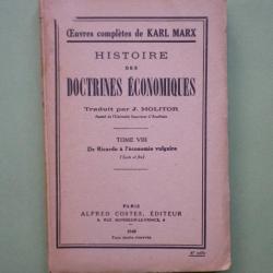 Karl Marx - Histoire des doctrines économiques Tome VIII. 1949