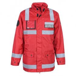 Parka rouge SECURITE INCENDIE SSIAP