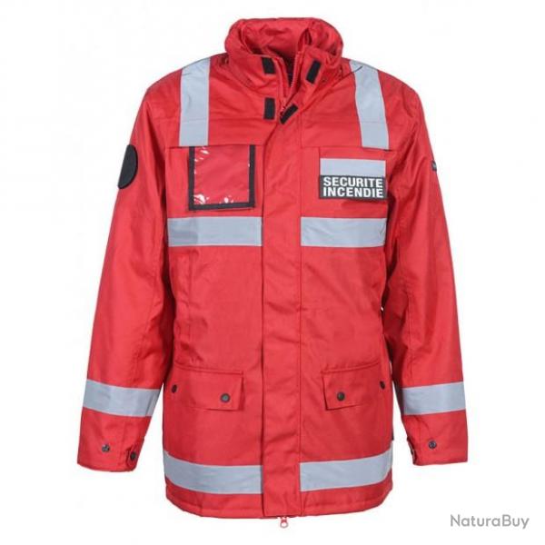 Parka rouge SECURITE INCENDIE SSIAP