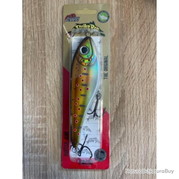 POISSON NAGEUR BUSTER JERK 15CMS 75G TROUT FARIO