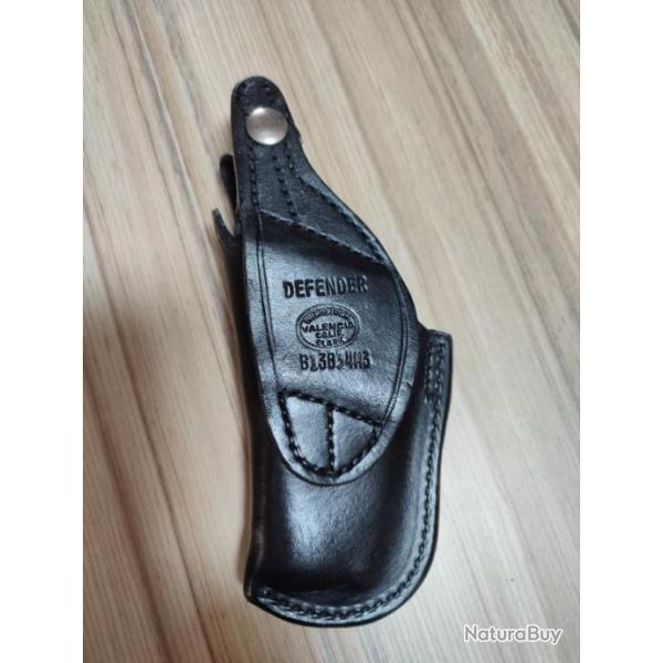 Holster cuir noir Bucheimer Defender pour droitier