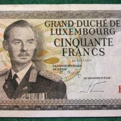 Luxembourg 50 francs 1972 "grand duché" TTB